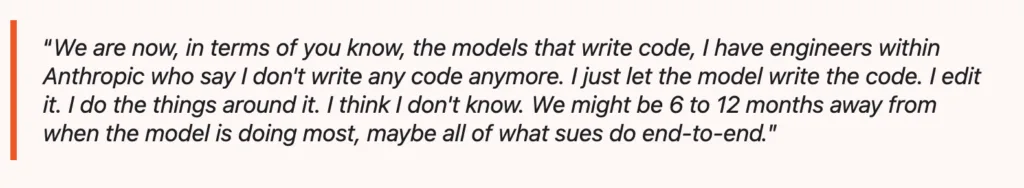 6 hónap múlva az AI írja a kódot